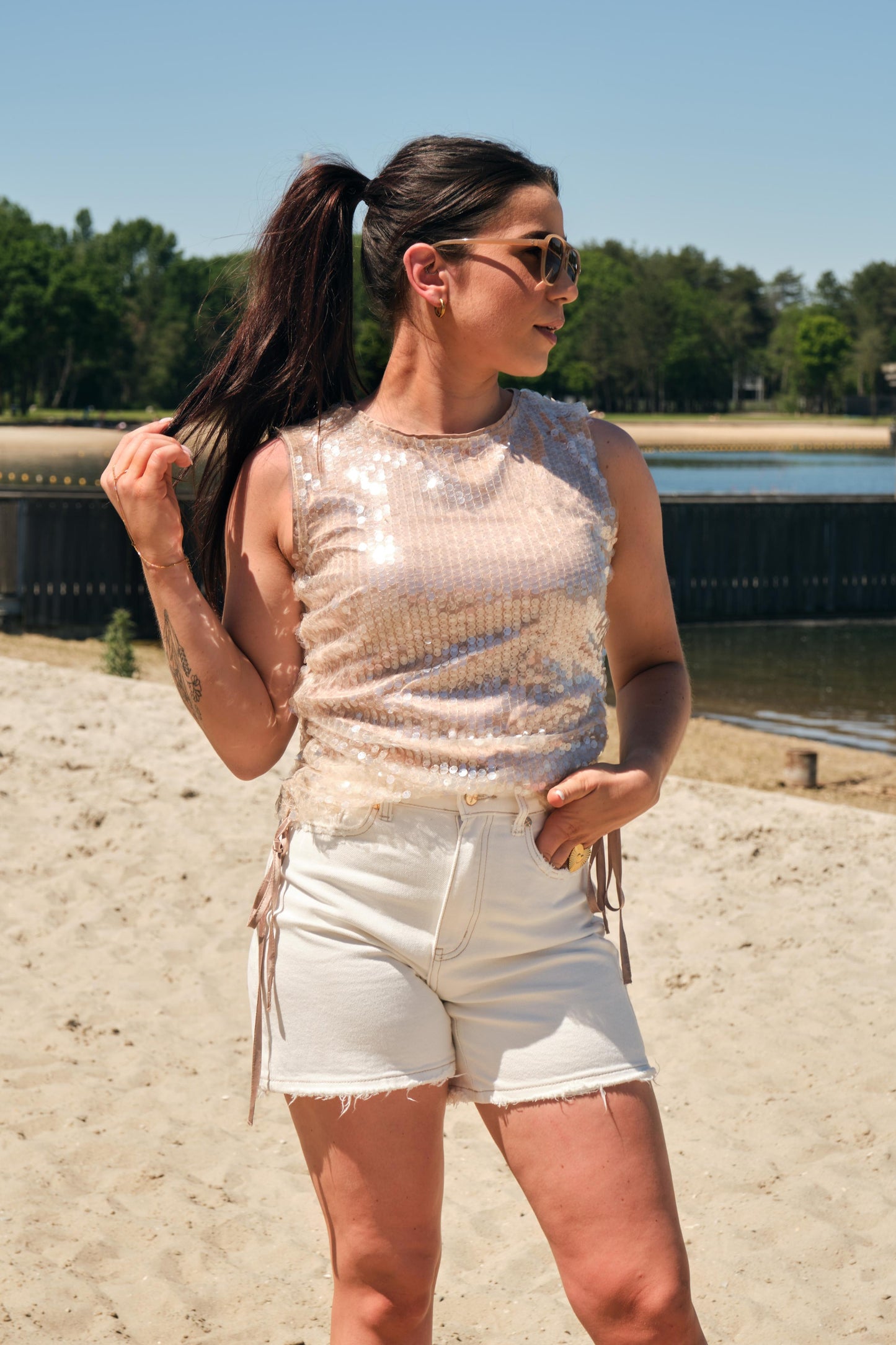Pailetten top