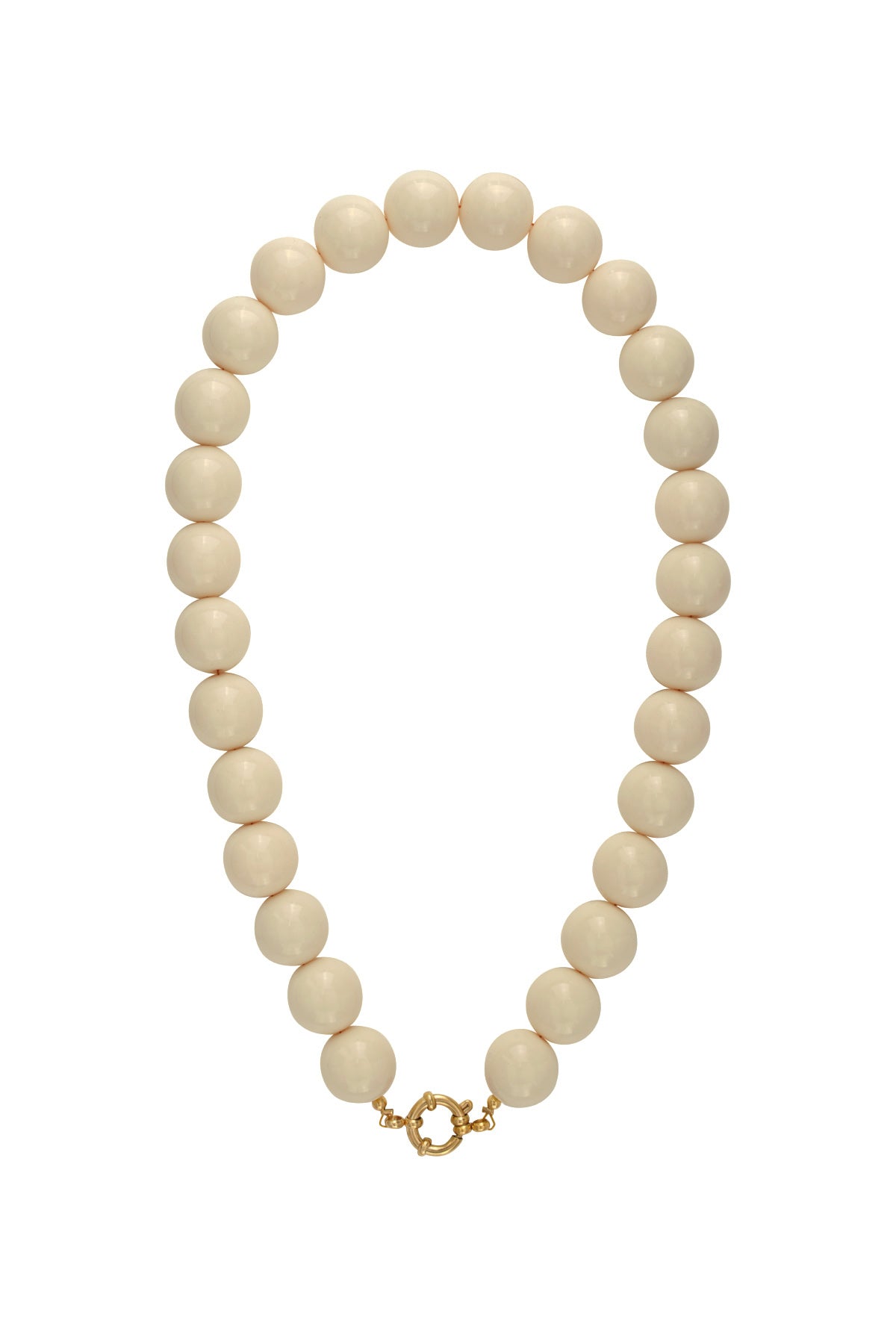 Kralen ketting khaki