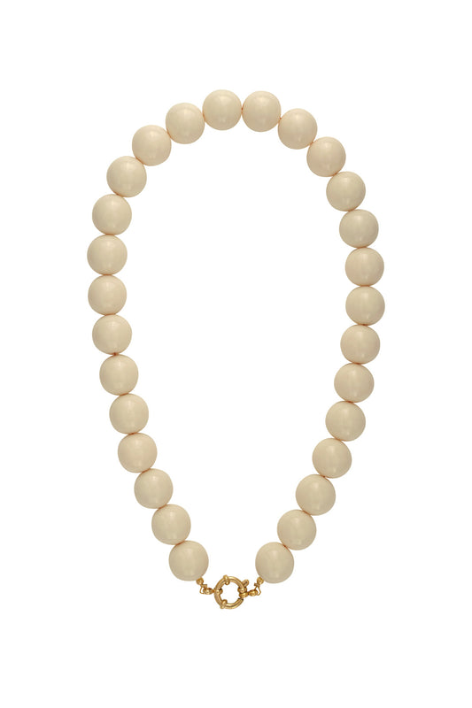 Kralen ketting khaki