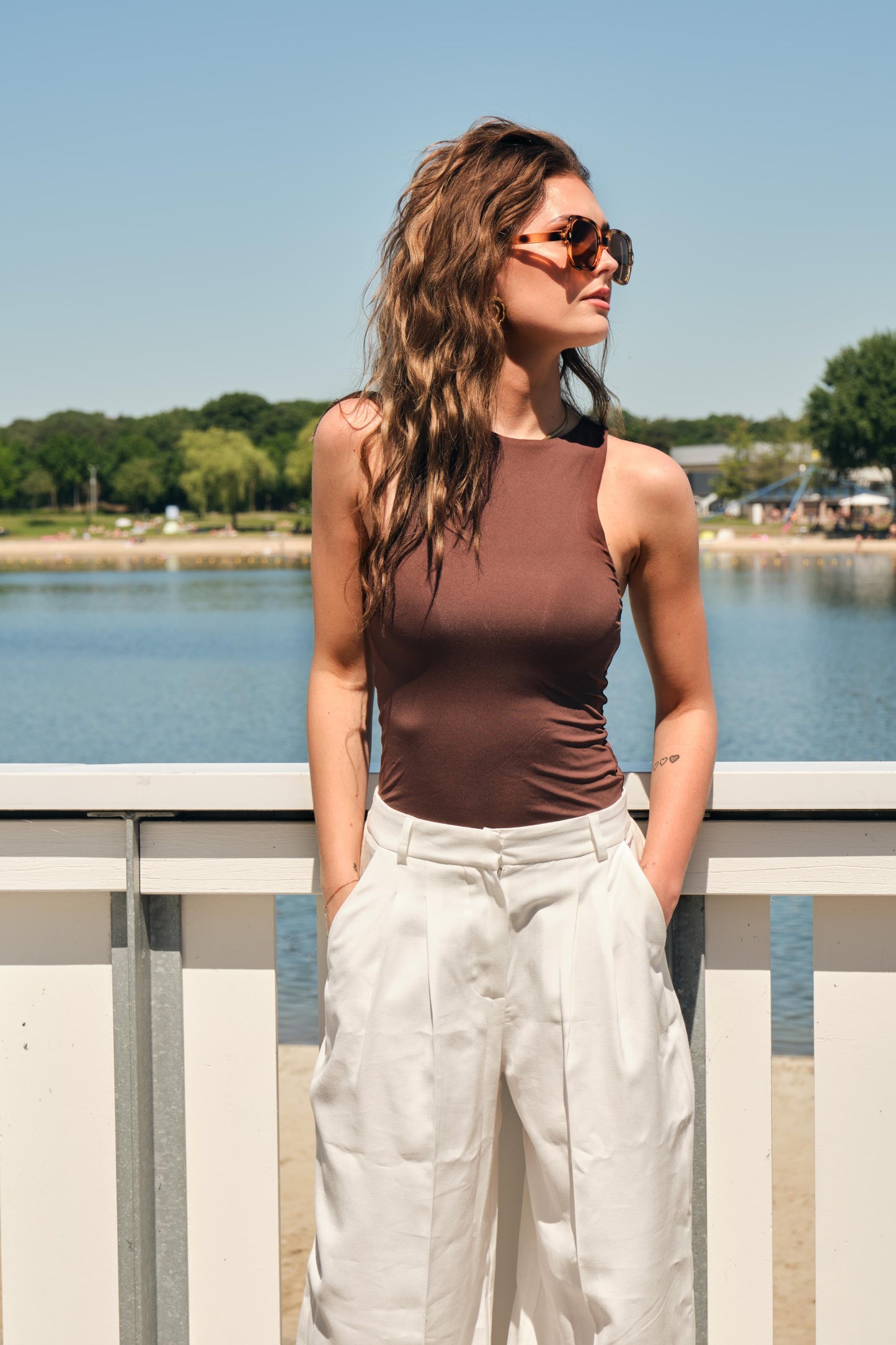 Witte pantalon