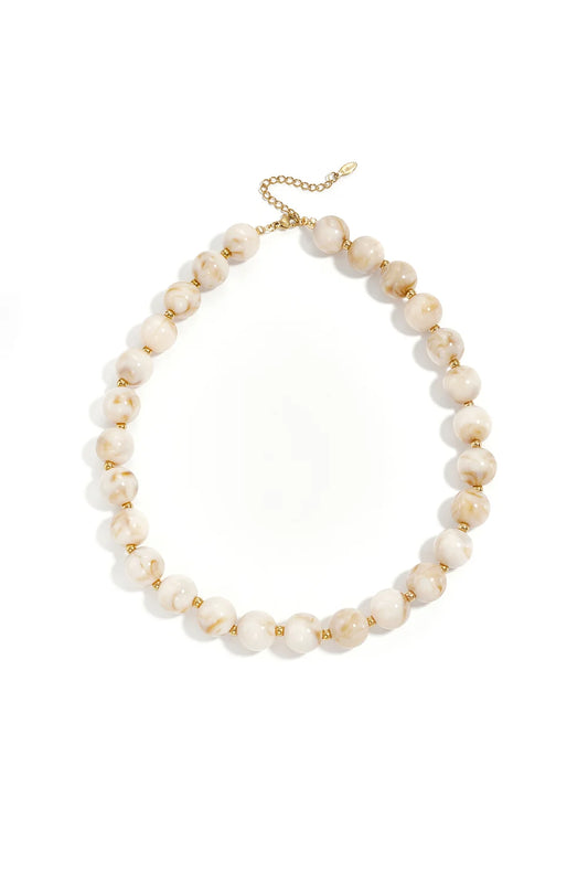 Kralenketting Beige