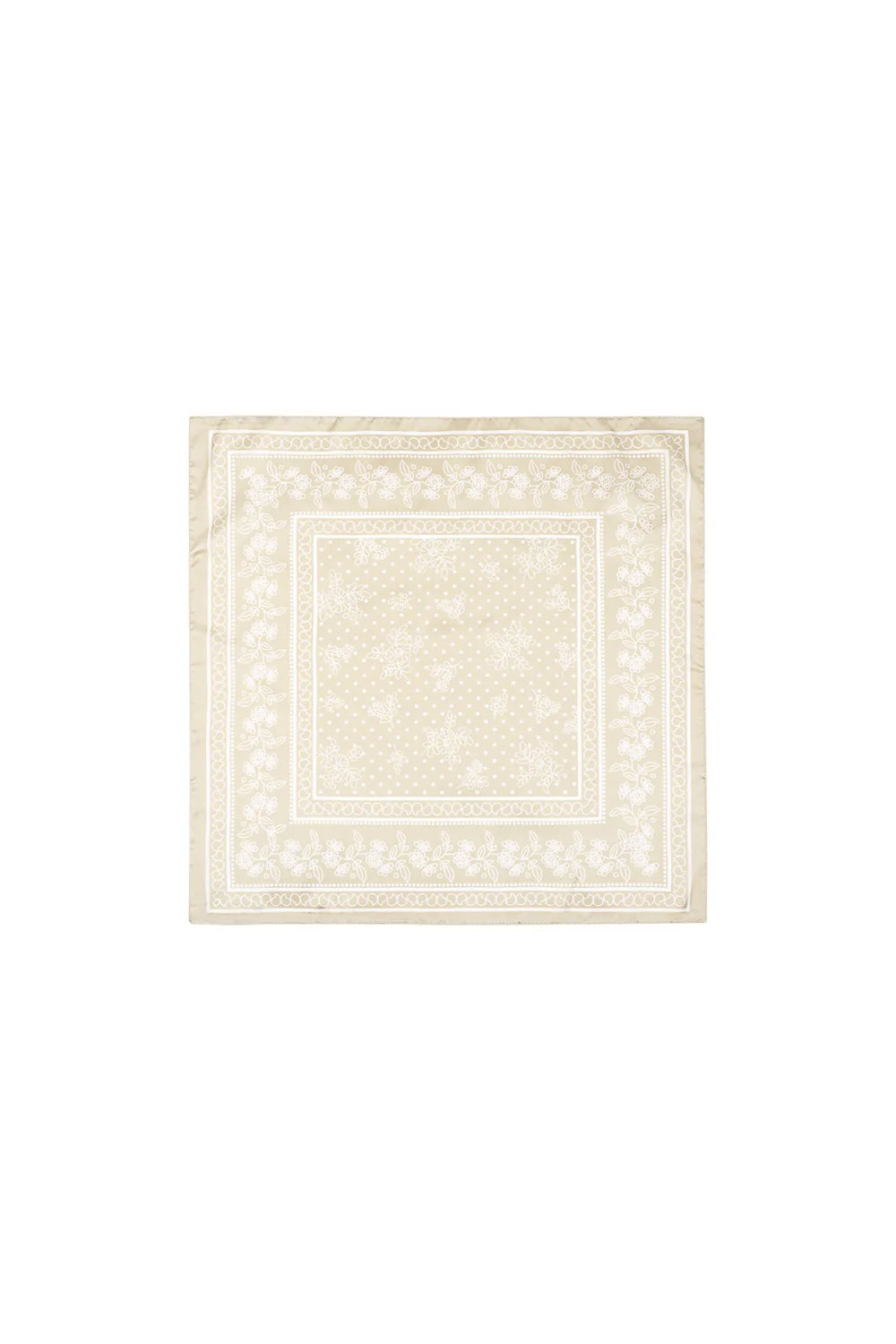 Satijnen sjaal beige