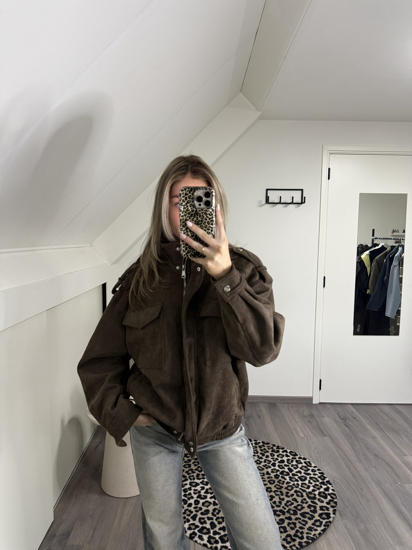 Suede Jas
