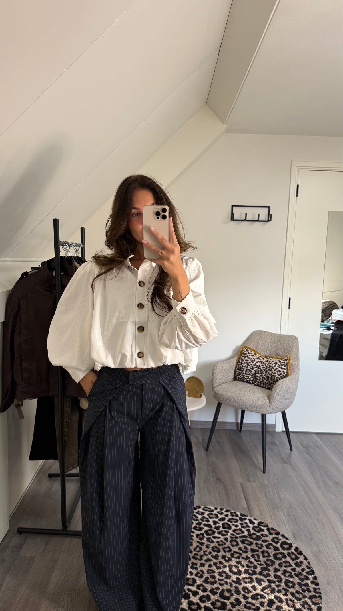 Pinstripe pantalon