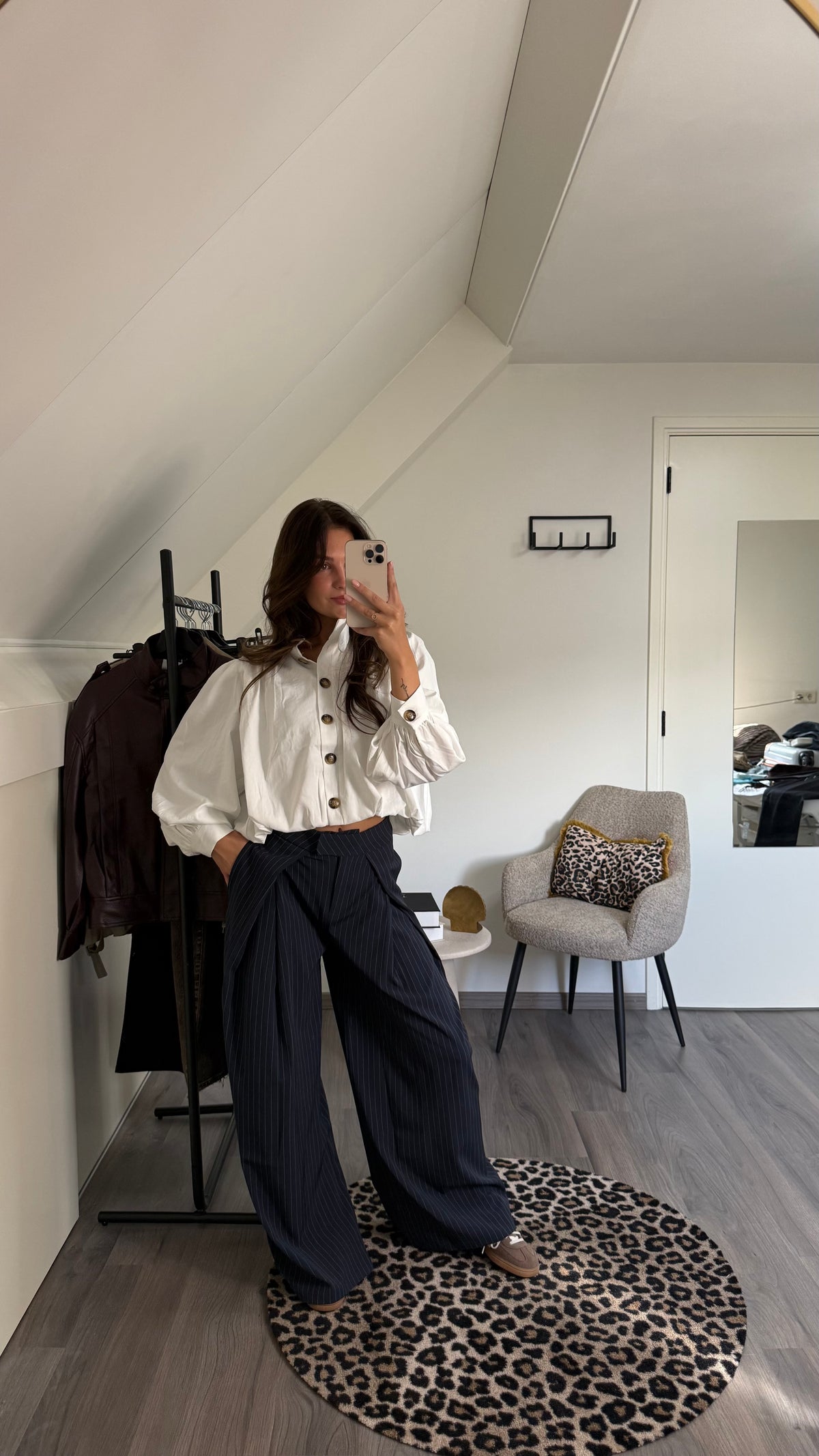 Pinstripe pantalon