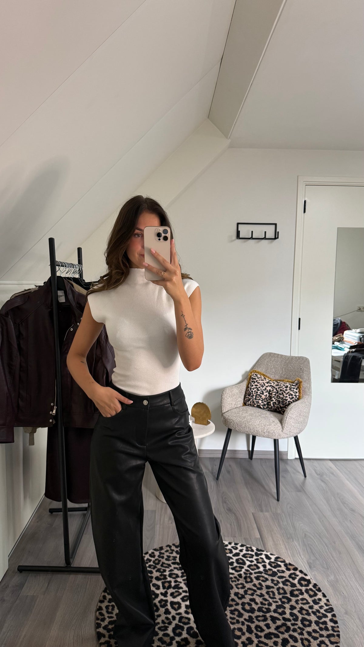 High neck top
