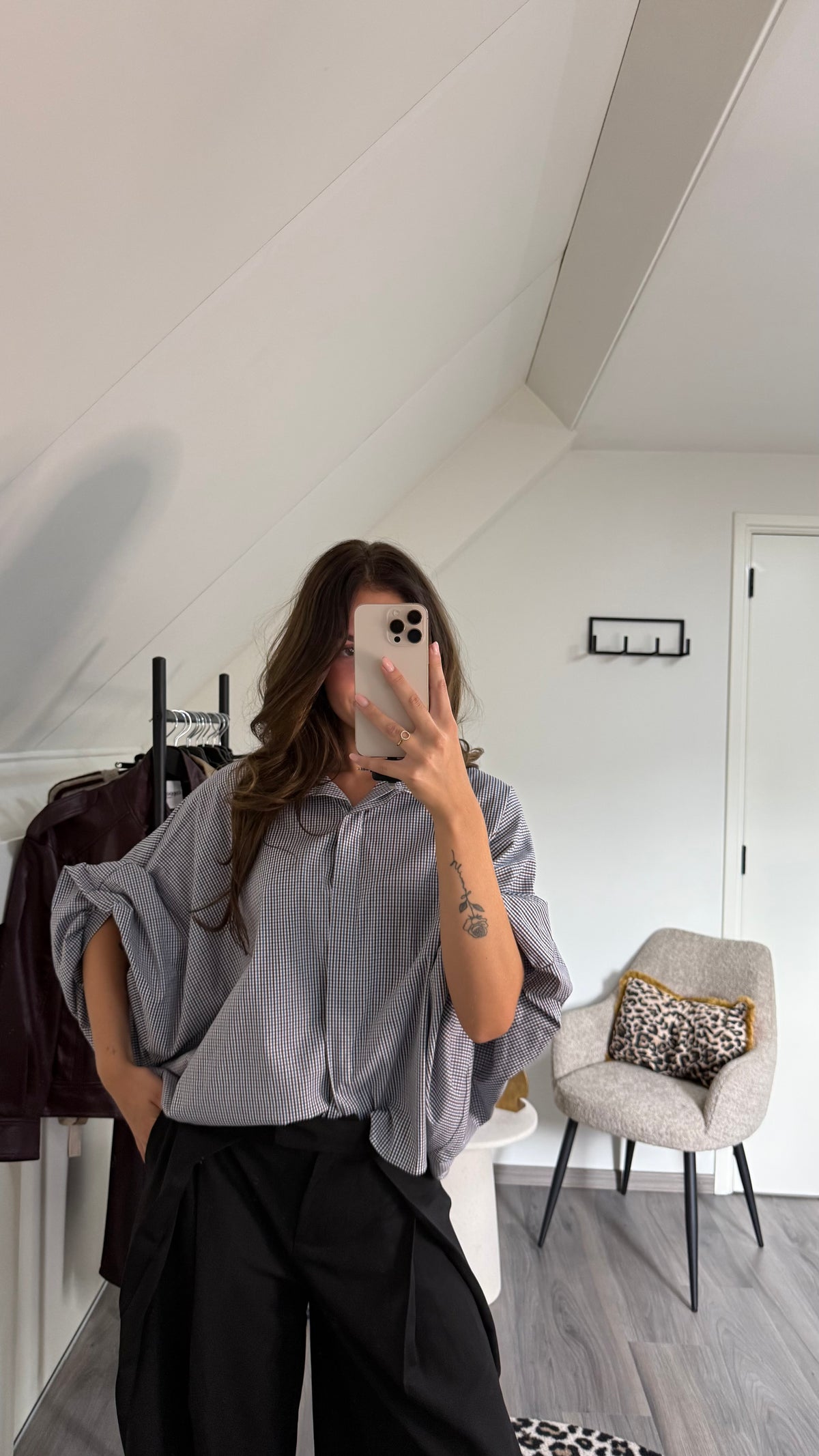 Muse blouse geruit