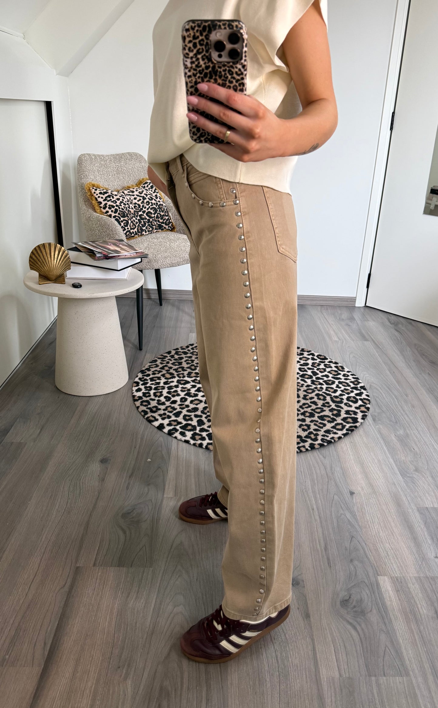 Bruine Studs Broek