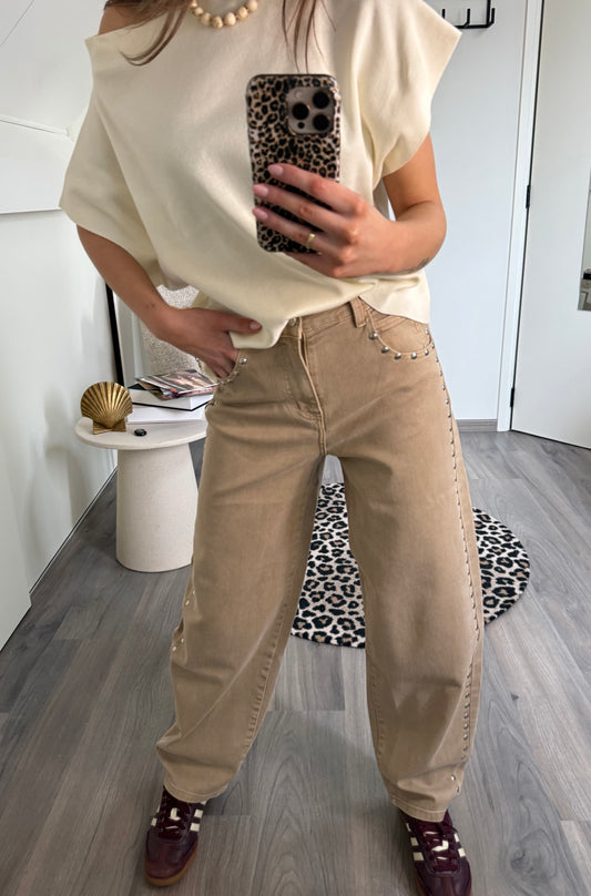 Bruine Studs Broek