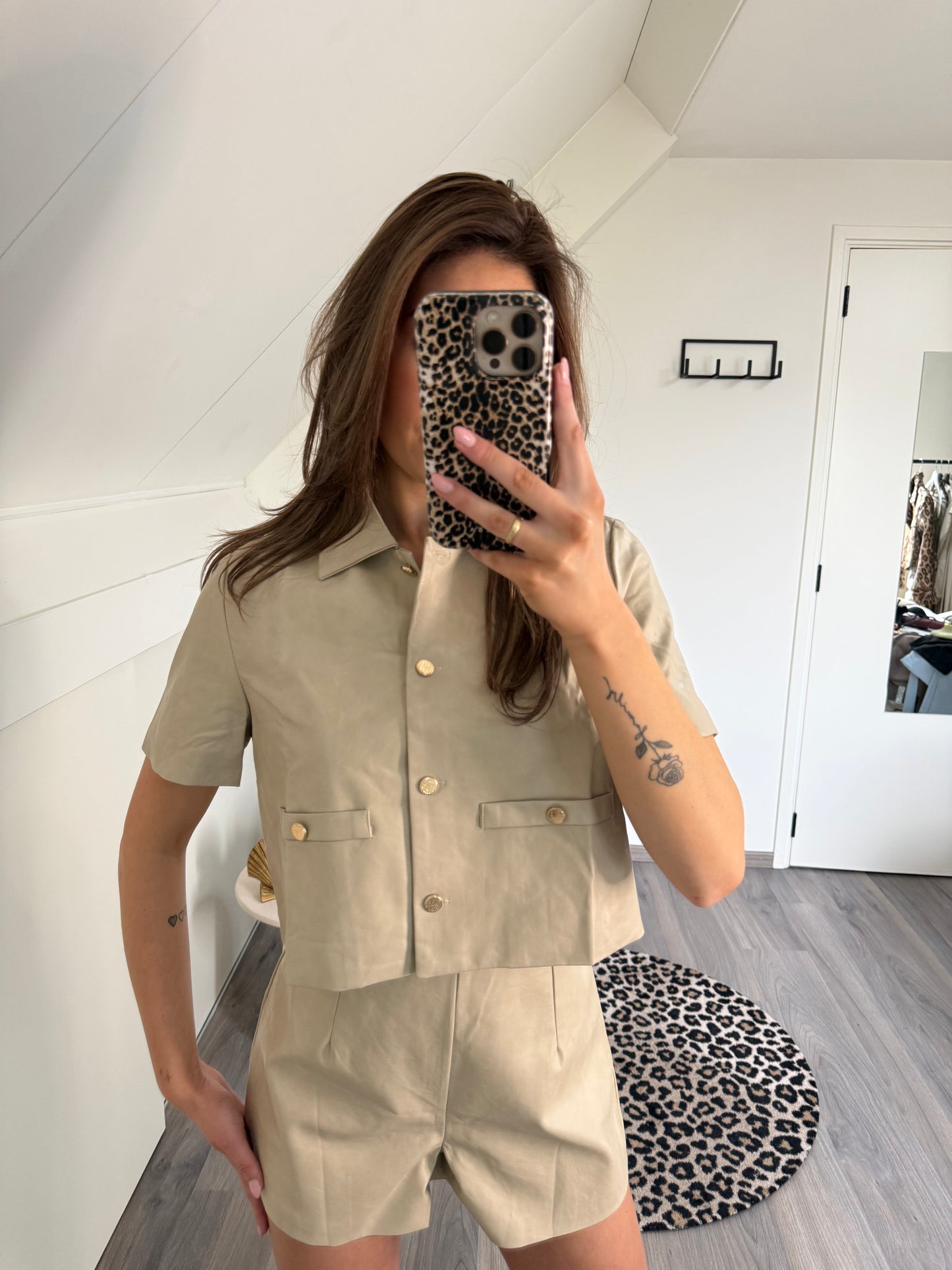 Leather Set Beige