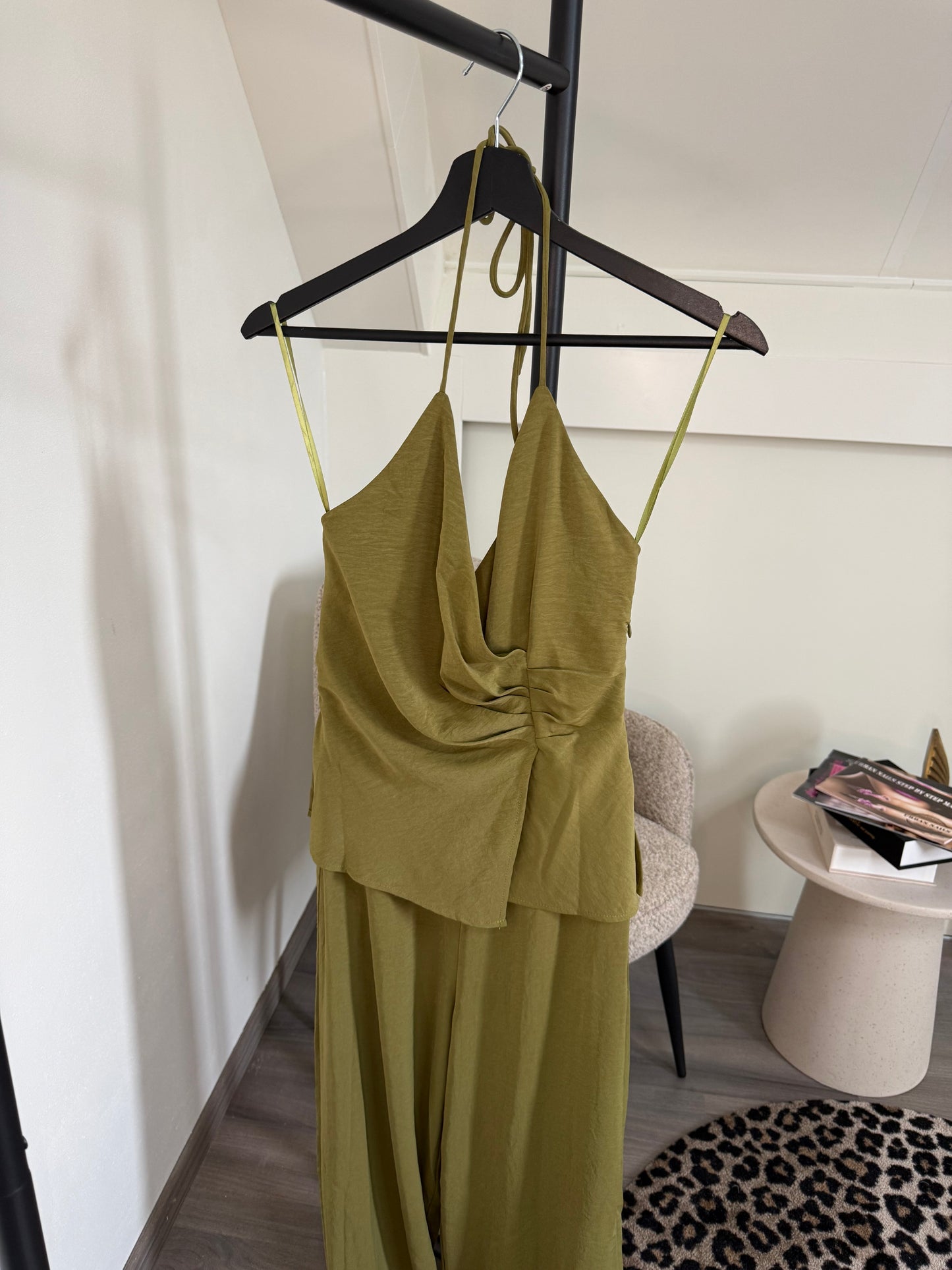 Jumpsuit Olijf Groen