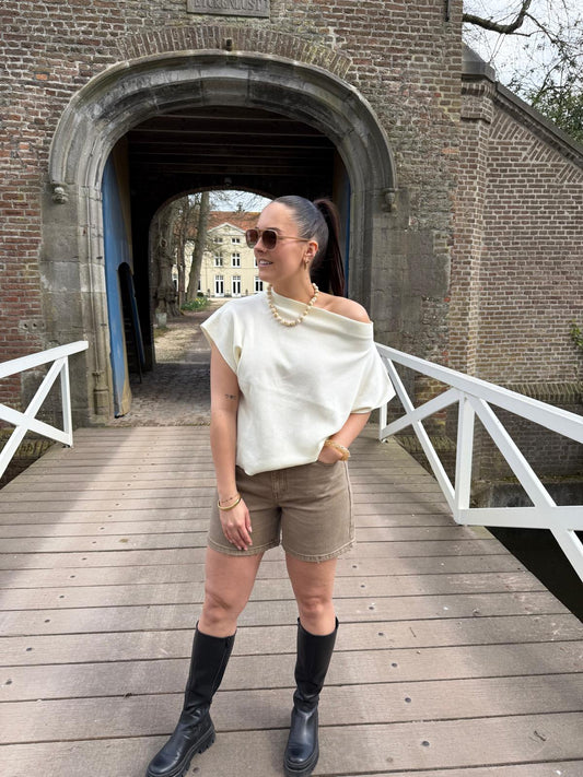 Jort Korte Broek Spijker/Bruin/Wit