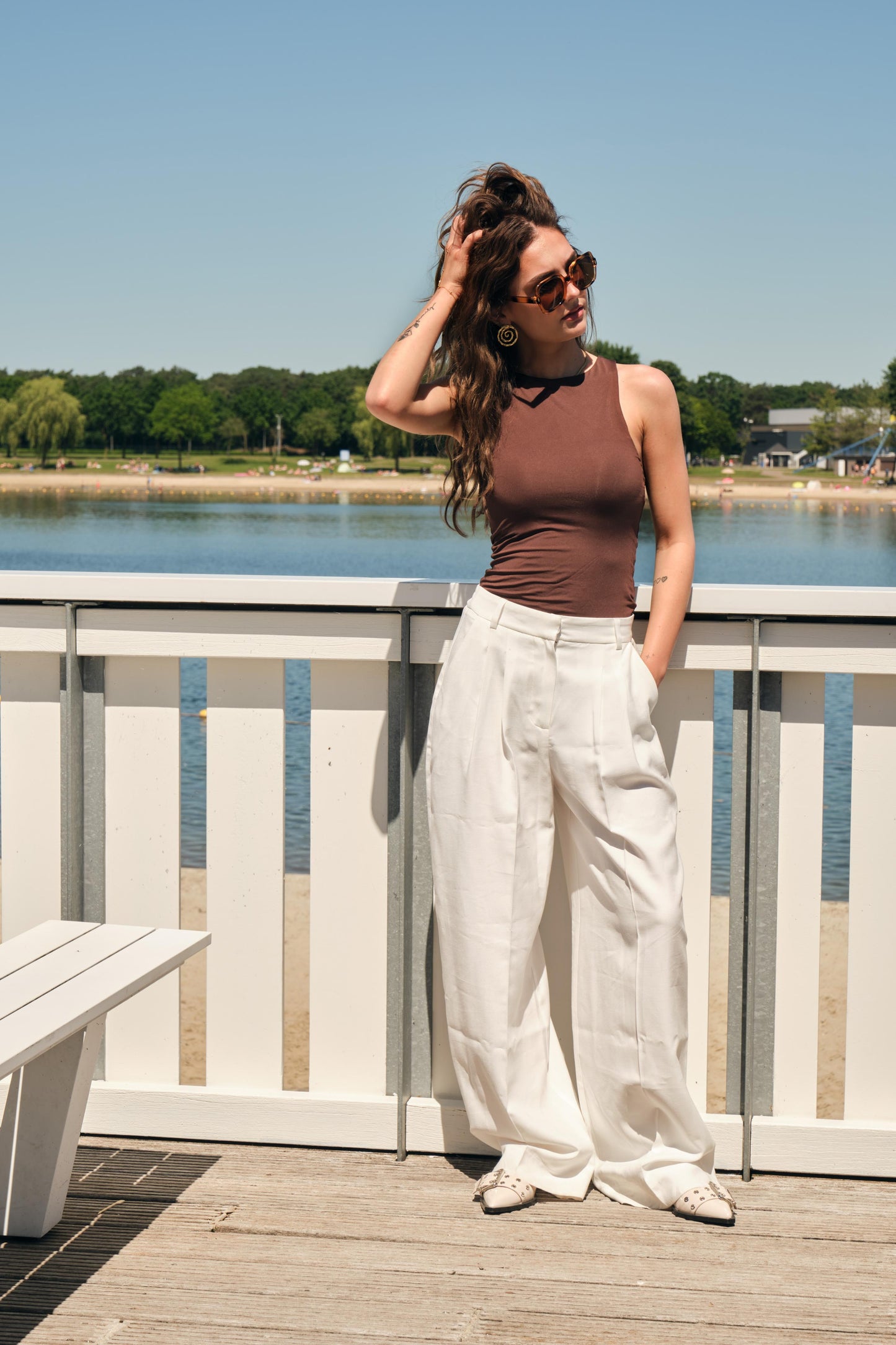 Witte pantalon
