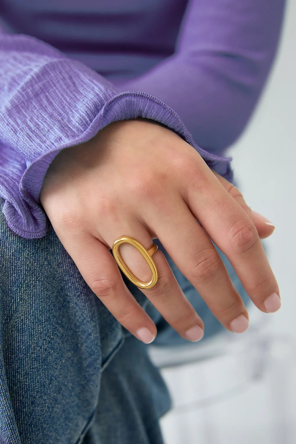 Statement ring ovaal